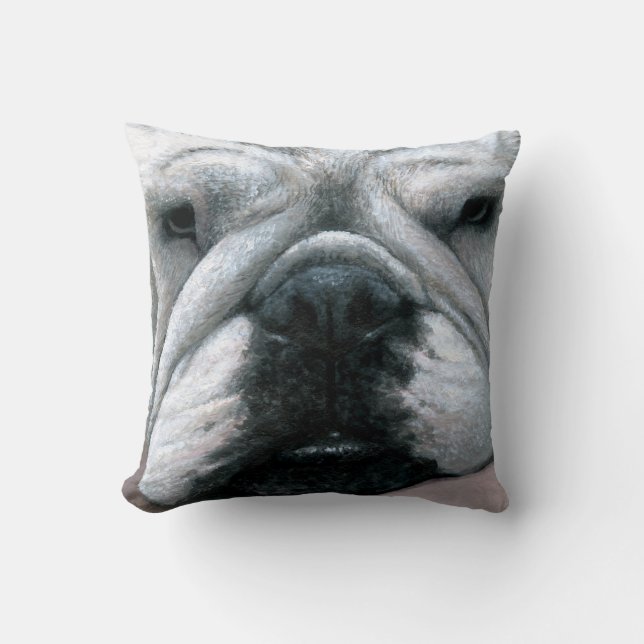 Caisse de coussin de bouledogue de l'anglais du (Recto)