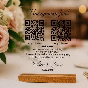 Caisse de Lune de Miel avec 2 Code QR