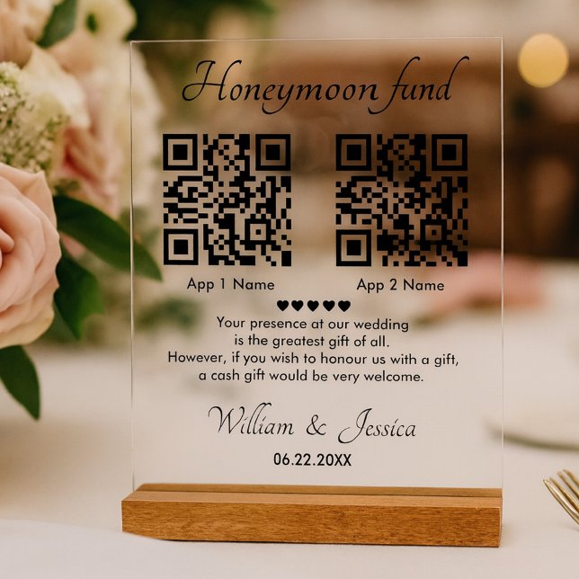 Caisse de Lune de Miel avec 2 Code QR (Créateur téléchargé)