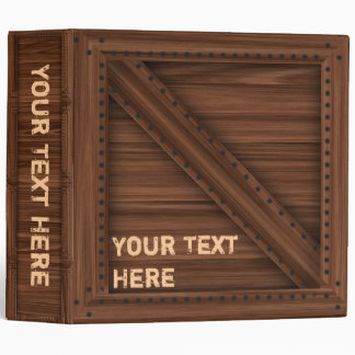 Caisse en bois foncée - classeur