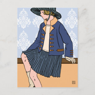 Caitlin en bleu - Cartes postales