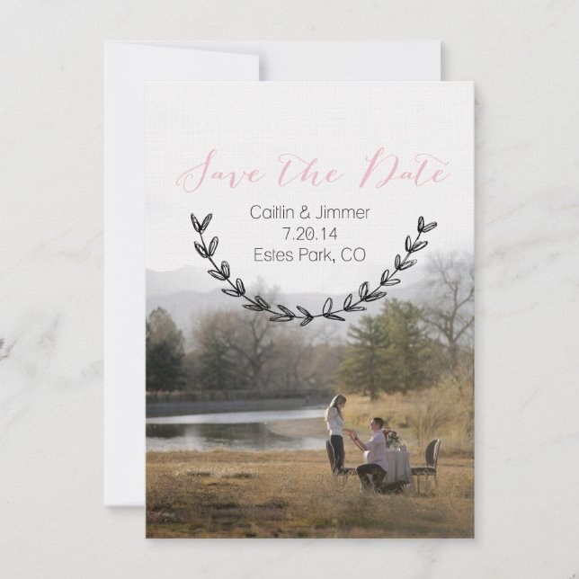 Caitlin & Jimmer Personalized Save the Date 01 (Front)