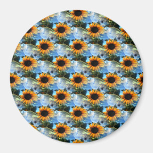 Caitlin's Sunflowers... Magnet