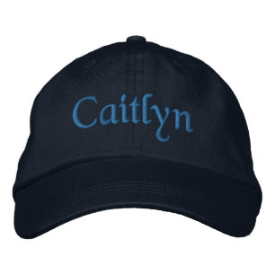 Caitlyn Brodé Baseball Casquette / Casquette Blue