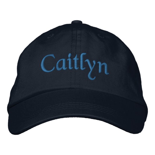 Caitlyn Brodé Baseball Casquette / Casquette Blue (Devant)