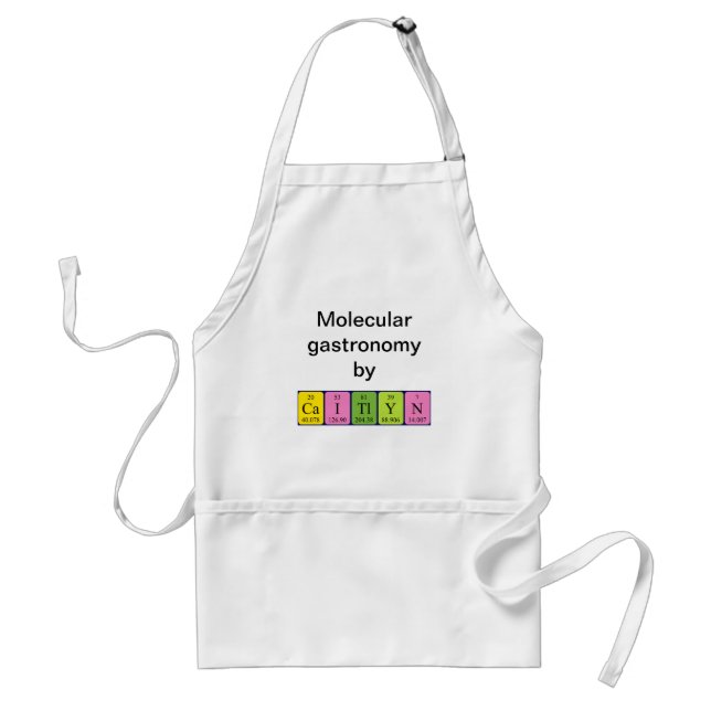 Caitlyn periodic table name apron (Front)