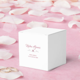 Caja de favoritos - Flor rosa Favor Box