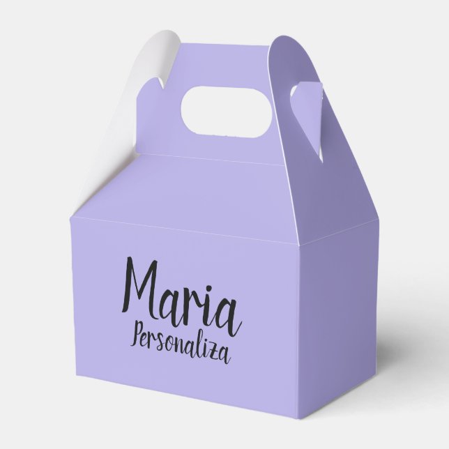 caja de recuerdo PERSONALIZADA Favor Box (Front Side)