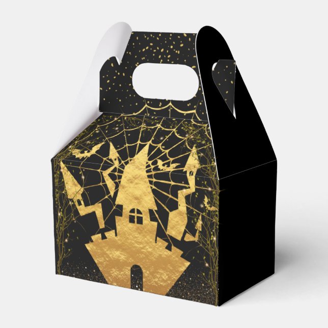 Caja de regalo negra  para Halloween Favor Box (Front Side)