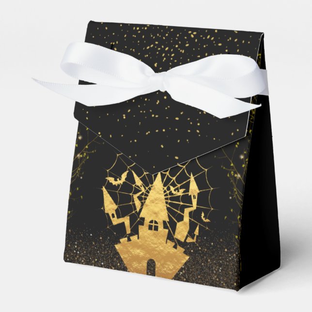 Caja de regalo negra para Halloween Favor Box (Front Side)