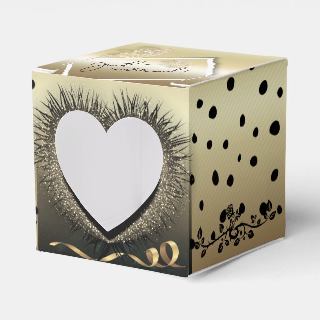 Caja de regalo para recién casado favor box (Front Side)