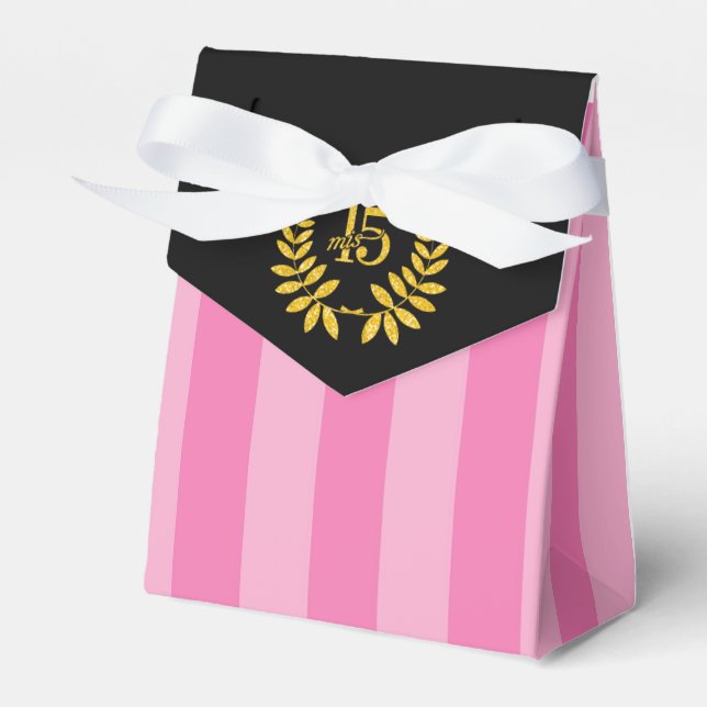 Caja para recuerdos 15 Años Favor Box (Front Side)