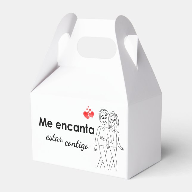 Caja para regalos favor box (Front Side)