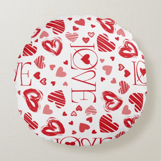 Cajín Circular LOVE Round Pillow (Front)