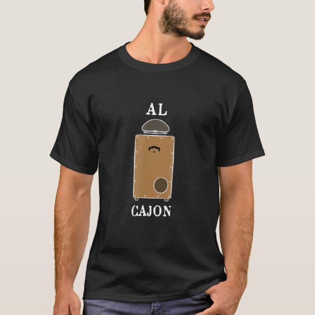 Cajon Drum Spanish Jamming Drummers T-Shirt (Front)