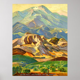 Cajon Pass, mountains, South California, USA Poster
