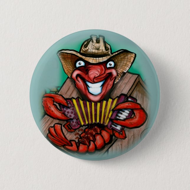 Cajun 2 Inch Round Button (Front)