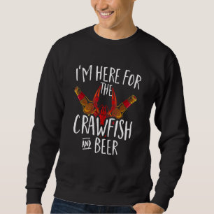 Cajun Boil Party I'm Here For The Crawfish And Bee Sweatshirt