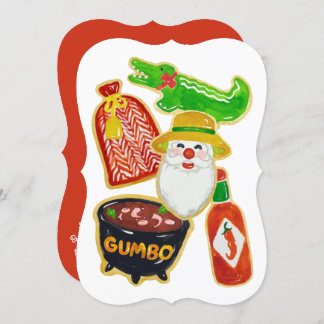 Cajun Christmas Cookies Invitations