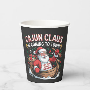Cajun Clause Is Coming to Town Christmas Krampus  Paper Cups