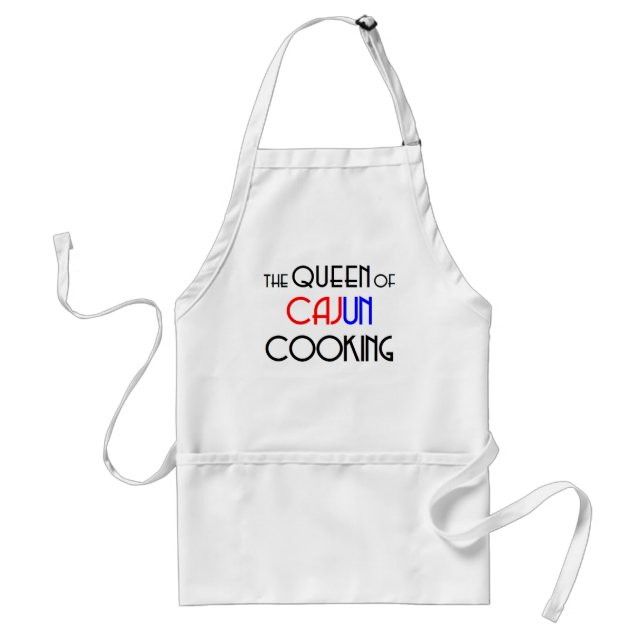 cajun cooking queen standard apron (Front)