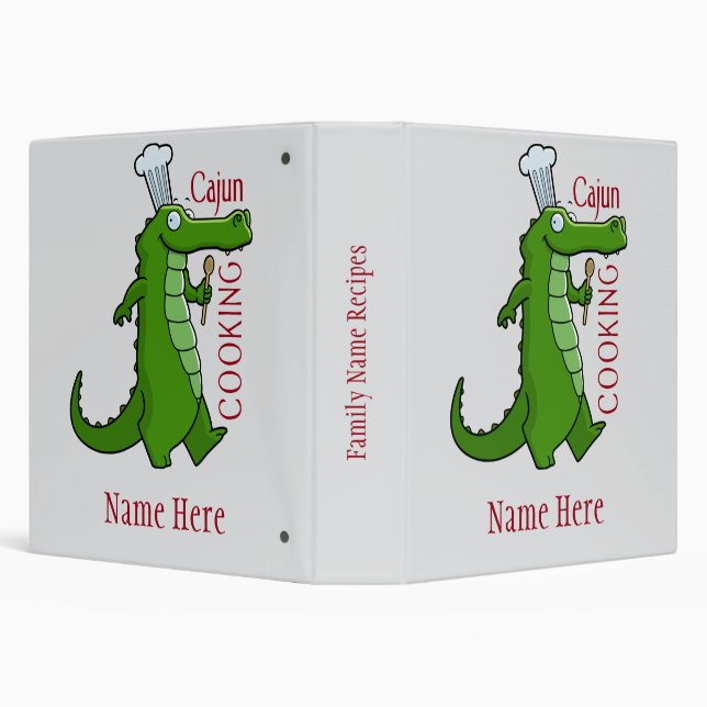 Cajun cooking recipe binder (Background)