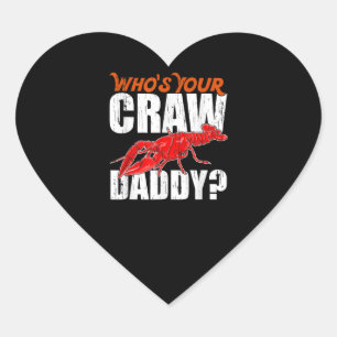 Cajun Crawfish Crawdaddy Crayfish Gift Lover Heart Sticker