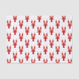Cajun Crawfish Silhouette Tissue Paper