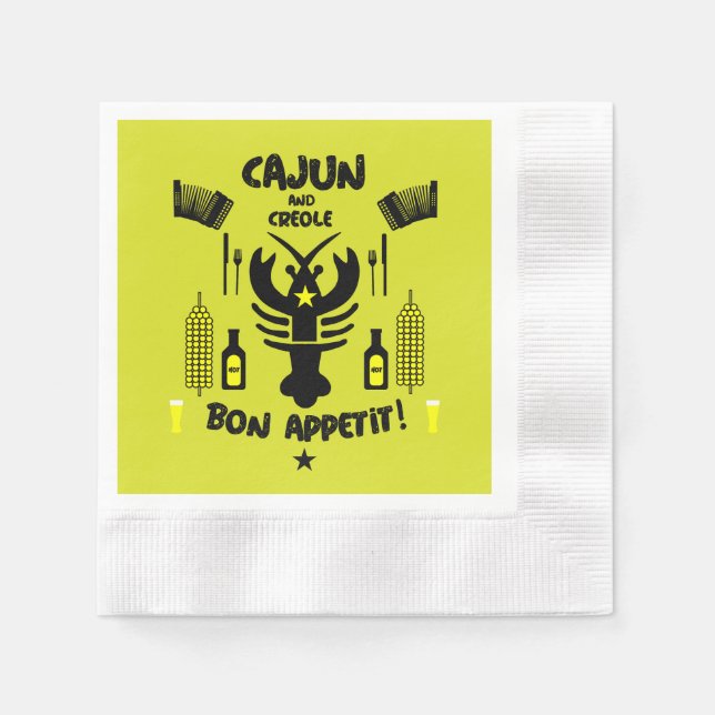 Cajun & Creole Cooks Napkin (Front)