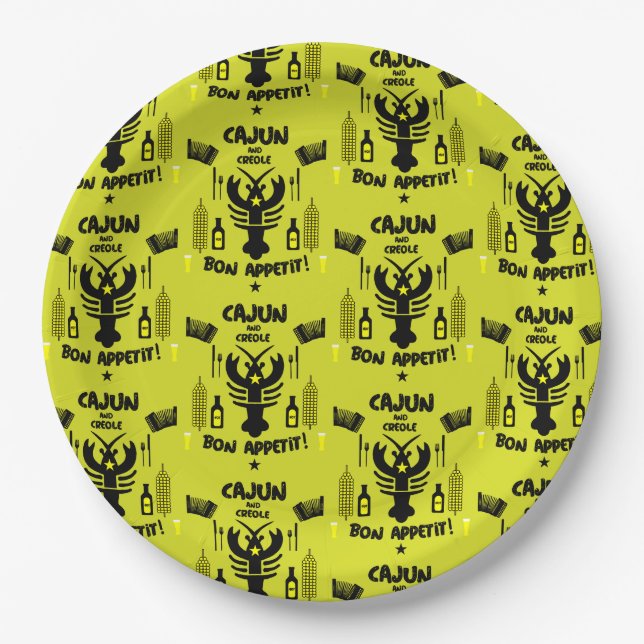 Cajun & Creole Cooks Paper Plate (Front)