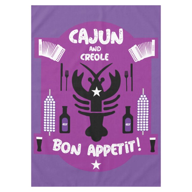 Cajun & Creole Cooks Tablecloth (Front)