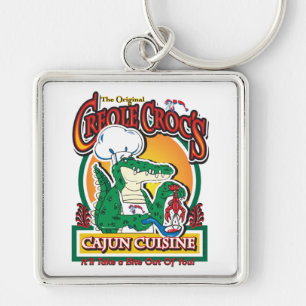 Cajun Creole Mardi Gras Crocodile Keychain