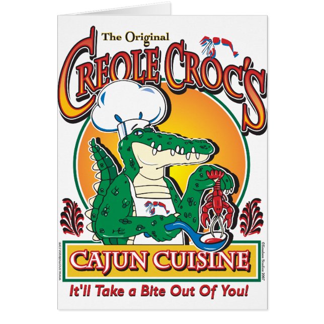 Cajun Crocs Cuisine Céole (Devant)
