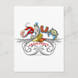 Cajun-Party-WLG-20110531 Invitation Postcard