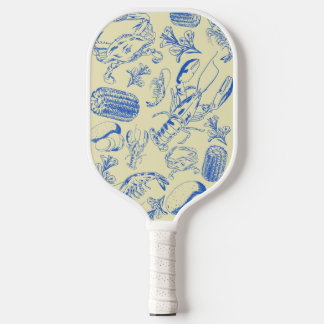 Cajun Seafood Boil – Southern Coastal Food Art Pickleball Paddle