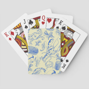 Cajun Seafood Boil – Southern Coastal Food Art Playing Cards