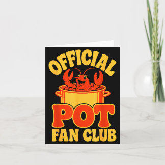 Cajun seafood festival funny crawfish boil card
