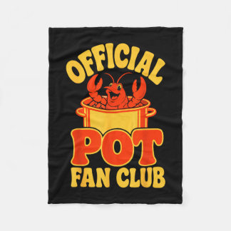 Cajun seafood festival funny crawfish boil fleece blanket