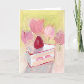 Cake and Tulip Card