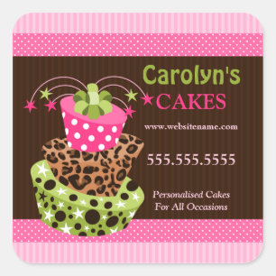 Cake Bakery Business Box Seals