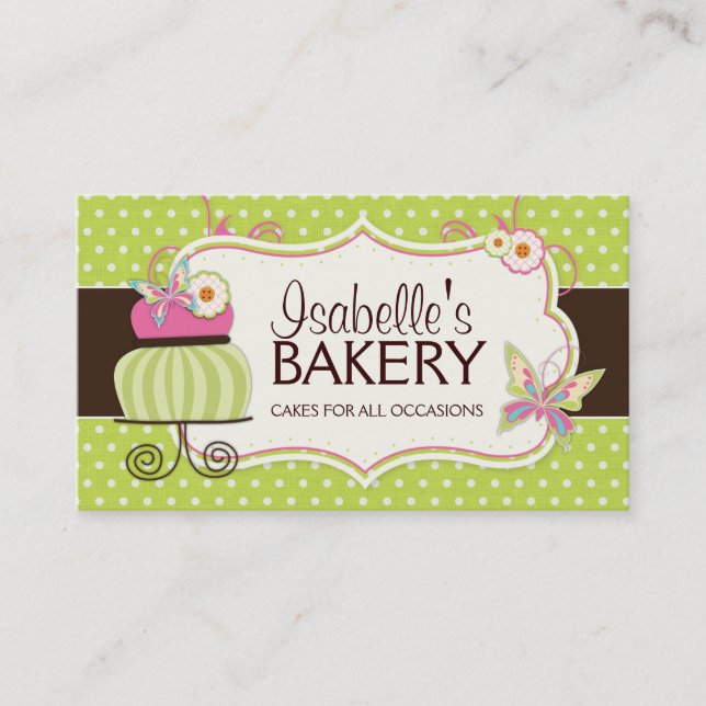 Cake Bakery Business Card (Front)