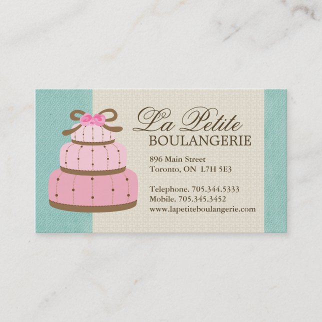 Cake Bakery Business Cards (Front)