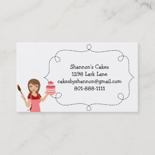 Cake/bakery woman Business card
