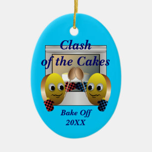Cake Baking Contest Ceramic Ornament