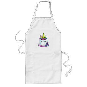 Cake birthday baby bodysuit long apron