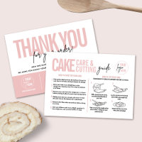 Cake Care & Cutting Guide, Cake Serving Guide