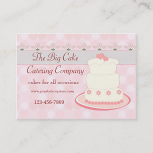 Cake catering business card