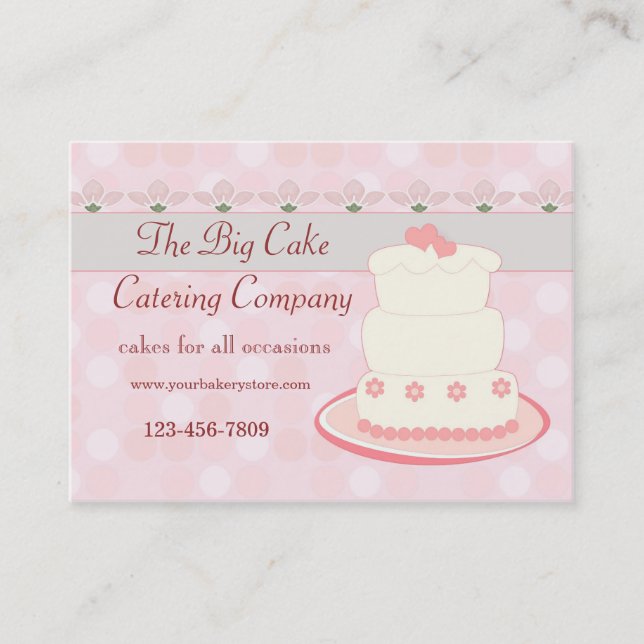 Cake catering business card (Front)