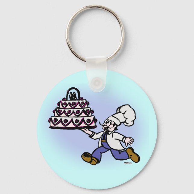 Cake Chef Keychain (Front)