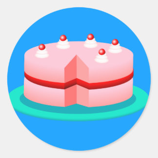 Cake Classic Round Sticker
